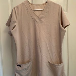 Womens med jockey tan scrub set